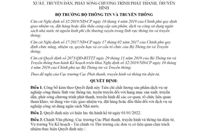 Quyết định 1265/QĐ-BTTTT 2021 Tiêu chí chất lượng dịch vụ sự nghiệp công lĩnh vực thông tin