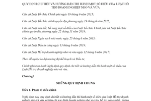 Nghị định 80/2021/NĐ-CP hướng dẫn Luật Hỗ trợ doanh nghiệp nhỏ và vừa