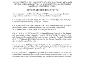 Quyết định 1588/QĐ-BGTVT 2021 tổ chức giao thông đối với hoạt động vận tải đường thủy nội địa