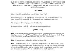 Nghị quyết 98/NQ-CP 2021 Chương trình hành động thực hiện Nghị quyết 59-NQ/TW