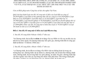 Luật sửa đổi Luật Đầu tư công Luật Đầu tư theo phương thức đối tác công tư