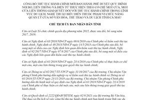 Quyết định 1672/QĐ-UBND 2021 công bố thủ tục hành chính về du lịch của Sở Văn hóa Cà Mau