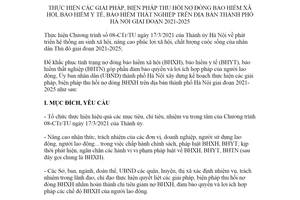 Kế hoạch 194/KH-UBND 2021 giải pháp thu hồi nợ đóng bảo hiểm y tế bảo hiểm thất nghiệp Hà Nội