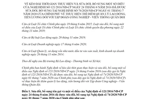 Nghị định 82/2021/NĐ-CP sửa đổi Nghị định 121/2016/NĐ-CP quản lý Tập đoàn Công nghiệp Viễn thông Quân đội