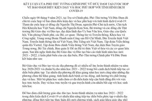 Thông báo 240/TB-VPCP 2021 kết luận tại cuộc họp về bảo đảm điều kiện dạy và học phù hợp Covid19