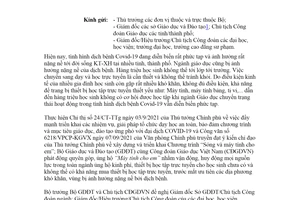 Công văn 3961/BGDĐT-CĐN 2021 vận động quyên góp ủng hộ Máy tính cho em