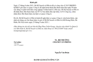 Công văn 6073/BKHĐT-QLKKT 2021 hoàn thiện Bài tham luận Hội nghị 30 năm xây dựng khu kinh tế