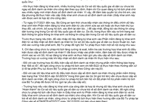 Công văn 3160/BTP-CNTT 2021 tiếp nhận số định danh cá nhân khi cập nhật dữ liệu khai sinh