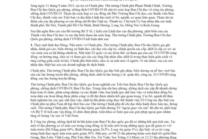 Thông báo 241/TB-VPCP 2021 kết luận của Thủ tướng Chính phủ về phòng chống dịch COVID19