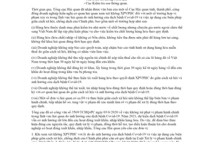 Công văn 4428/TCHQ-PC 2021 không xử phạt vi phạm hành chính do ảnh hưởng dịch bệnh Covid 19