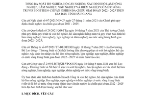 Kế hoạch 165/KH-UBND 2021 tổng rà soát hộ nghèo hộ cận nghèo tỉnh Hậu Giang