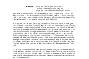 Công văn 14832/SYT-NVY 2021 xét nghiệm khi thực hiện giãn cách xã hội Sở Y tế Hà Nội