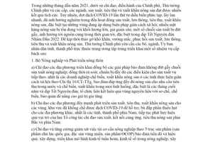 Chỉ thị 26/CT-TTg 2021 thúc đẩy sản xuất nông sản trong bối cảnh phòng chống dịch bệnh COVID19