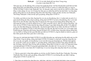 Công văn 7952/BYT-TTrB 2021 tăng cường kiểm tra và xử lý vi phạm về phòng chống dịch COVID19