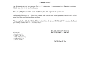 Công văn 7190/VP-VX 2021 khoảng cách giữa 02 mũi tiêm đối với vắc xin AstraZeneca Hồ Chí Minh