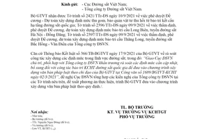 Công văn 9845/BGTVT-KCHT 2021 định mức bảo trì kết cấu hạ tầng đường sắt quốc gia