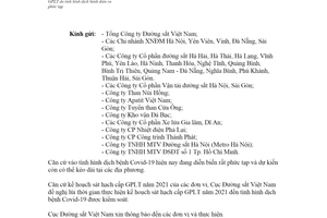 Công văn 2186/CĐSVN-VTATGT 2021 lùi kế hoạch tổ chức sát hạch cấp mới giấy phép lái tàu
