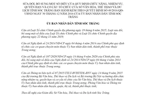 Quyết định 34/2021/QĐ-UBND sửa đổi Quyết định 49/2016/QĐ-UBND tỉnh Sóc Trăng