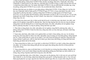 Công văn 8151/BYT-TTrB 2021 phòng chống tham nhũng tiêu cực lợi ích nhóm trong chống dịch COVID19