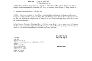 Công văn 3239/UBND-ĐT 2021 công tác cấp Giấy nhận diện có mã QR phương tiện vận tải hàng hóa Hồ Chí Minh