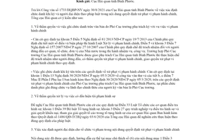 Công văn 4669/TCHQ-PC 2021 ghi chức danh người ký quyết định xử phạt vi phạm hành chính