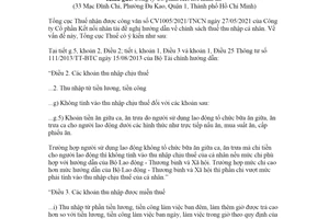 Công văn 3823/TCT-DNNCN 2021 chính sách thuế thu nhập cá nhân