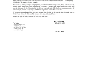 Công văn 15950/SYT-NVY 2021 tăng cường tiêm chủng mũi 2 vắc xin phòng COVID19 Hà Nội