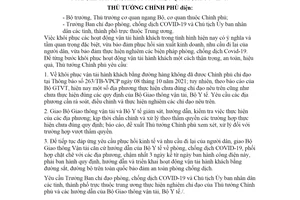 Công điện 1322/CĐ-TTg 2021 tổ chức hoạt động vận tải hành khách kiểm soát hiệu quả dịch Covid19