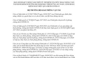 Quyết định 1777/QĐ-BGTVT 2021 tổ chức vận tải hành khách đường bộ an toàn COVID19