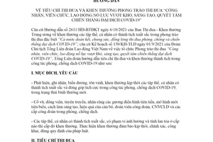 Hướng dẫn 33/HD-TLĐ 2021 khen thưởng Phong trào Công nhân chiến thắng đại dịch COVID19