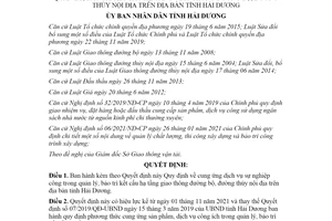 Quyết định 23/2021/QĐ-UBND cung ứng sự nghiệp công trong giao thông đường bộ tỉnh Hải Dương