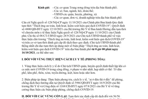 Công văn 7009/UBND-KGVX 2021 tạm thời áp dụng kiểm soát hiệu quả dịch COVID19 Đà Nẵng