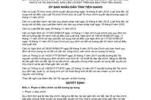 Quyết định 43/2021/QĐ-UBND đơn giá đo đạc địa chính đăng ký đất đai tỉnh Tiền Giang