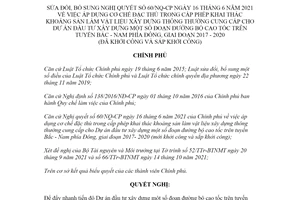 Nghị quyết 133/NQ-CP năm 2021 sửa đổi Nghị quyết 60/NQ-CP cơ chế đặc thù trong cấp phép khai thác khoáng sản