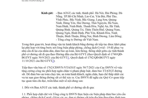 Công văn 2350/CĐSVN-VTATGT 2021 tăng cường biện pháp bảo đảm an toàn giao thông đường sắt