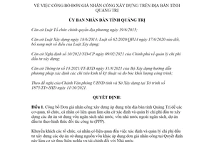 Quyết định 3148/QĐ-UBND 2021 Đơn giá nhân công xây dựng tỉnh Quảng Trị