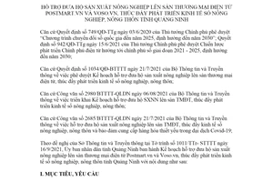 Kế hoạch 201/KH-UBND 2021 đưa hộ sản xuất nông nghiệp lên sàn thương mại điện tử Quảng Ninh