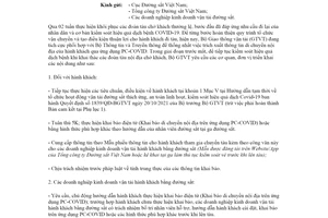 Công văn 11290/BGTVT-CYT 2021 kiểm soát COVID19 trên đoàn tàu nội địa chở khách thường lệ