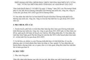 Kế hoạch 1613/KH-UBND 2021 Chương trình phát triển thương mại vùng sâu vùng xa tỉnh Gia Lai