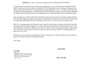 Công văn 3622/BHXH-CĐ 2021 giải quyết chế độ bảo hiểm xã hội trong thời gian ngừng việc Hồ Chí Minh