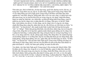 Kế hoạch 21-KL/TW 2021 đẩy mạnh xây dựng chỉnh đốn Đảng và hệ thống chính trị