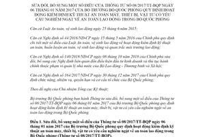 Thông tư 137/2021/TT-BQP sửa đổi Thông tư 08/2017/TT-BQP kiểm định kỹ thuật an toàn máy thiết bị vật tư