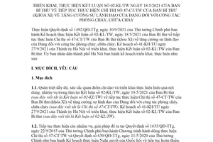 Kế hoạch 237/KH-UBND 2021 thực hiện Kết luận 02-KL/TW thành phố Hà Nội