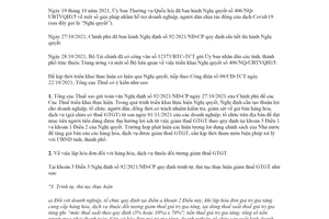 Công văn 4153/TCT-CS 2021 triển khai Nghị quyết 406/NQ-UBTVQH15 Nghị định 92/2021/NĐ-CP