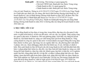 Công văn 1889/TTCP-KHTH 2021 hướng dẫn xây dựng Kế hoạch thanh tra năm 2022