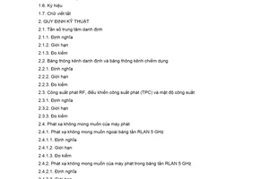 Quy chuẩn kỹ thuật quốc gia QCVN 65:2021/BTTTT về Thiết bị truy nhập vô tuyến băng tần 5 GHz