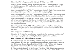 Thông tư 07/2021/TT-BTP thông cáo báo chí về văn bản quy phạm pháp luật do Chính phủ ban hành