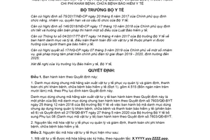 Quyết định 5086/QĐ-BYT 2021 danh mục dùng chung mã hãng sản xuất vật tư y tế Đợt 1