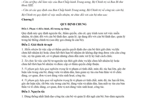 Quy định 41-QĐ/TW 2021 miễn nhiệm đối với cán bộ