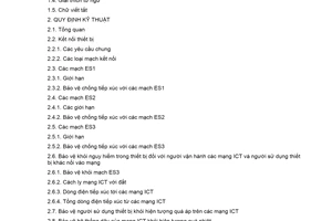 Quy chuẩn kỹ thuật quốc gia QCVN 22:2021/BTTTT về Yêu cầu an toàn điện cho thiết bị đầu cuối kết nối mạng viễn thông và công nghệ thông tin
